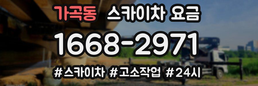 가곡동 스카이차 요금