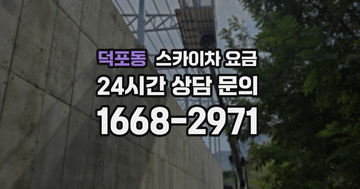 덕포동 스카이차 요금