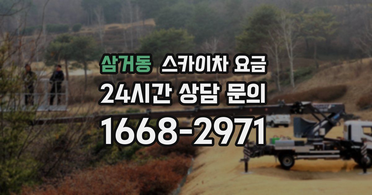 삼거동 스카이차 요금