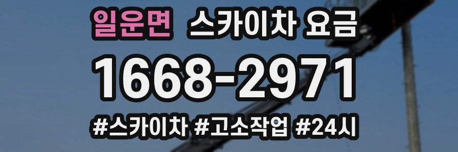 일운면 스카이차 요금