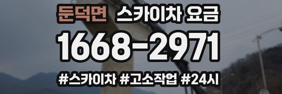둔덕면 스카이차 요금