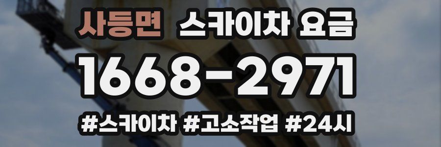 사등면 스카이차 요금