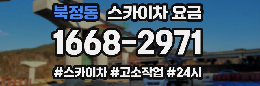북정동 스카이차 요금