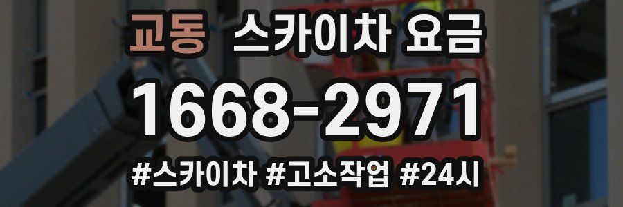 교동 스카이차 요금