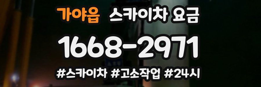 가야읍 스카이차 요금