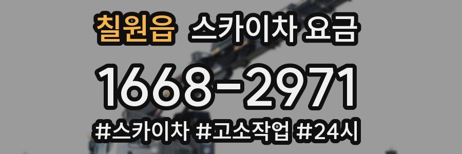 칠원읍 스카이차 요금