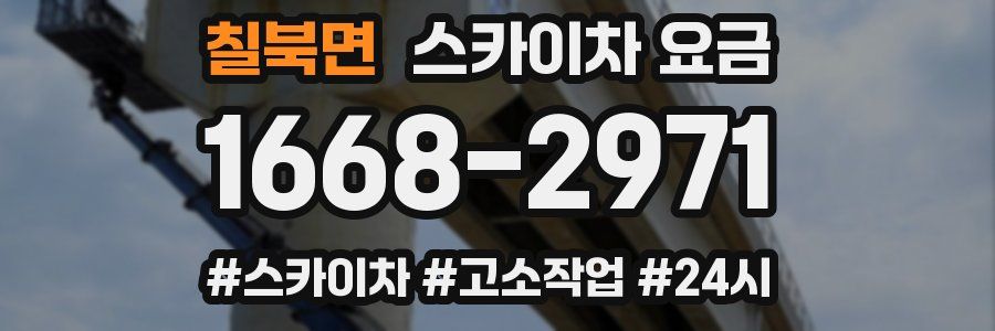 칠북면 스카이차 요금