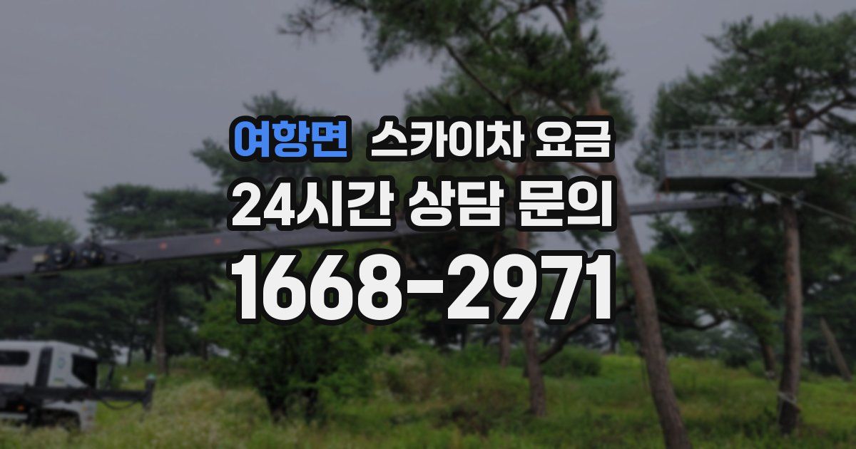 여항면 스카이차 요금