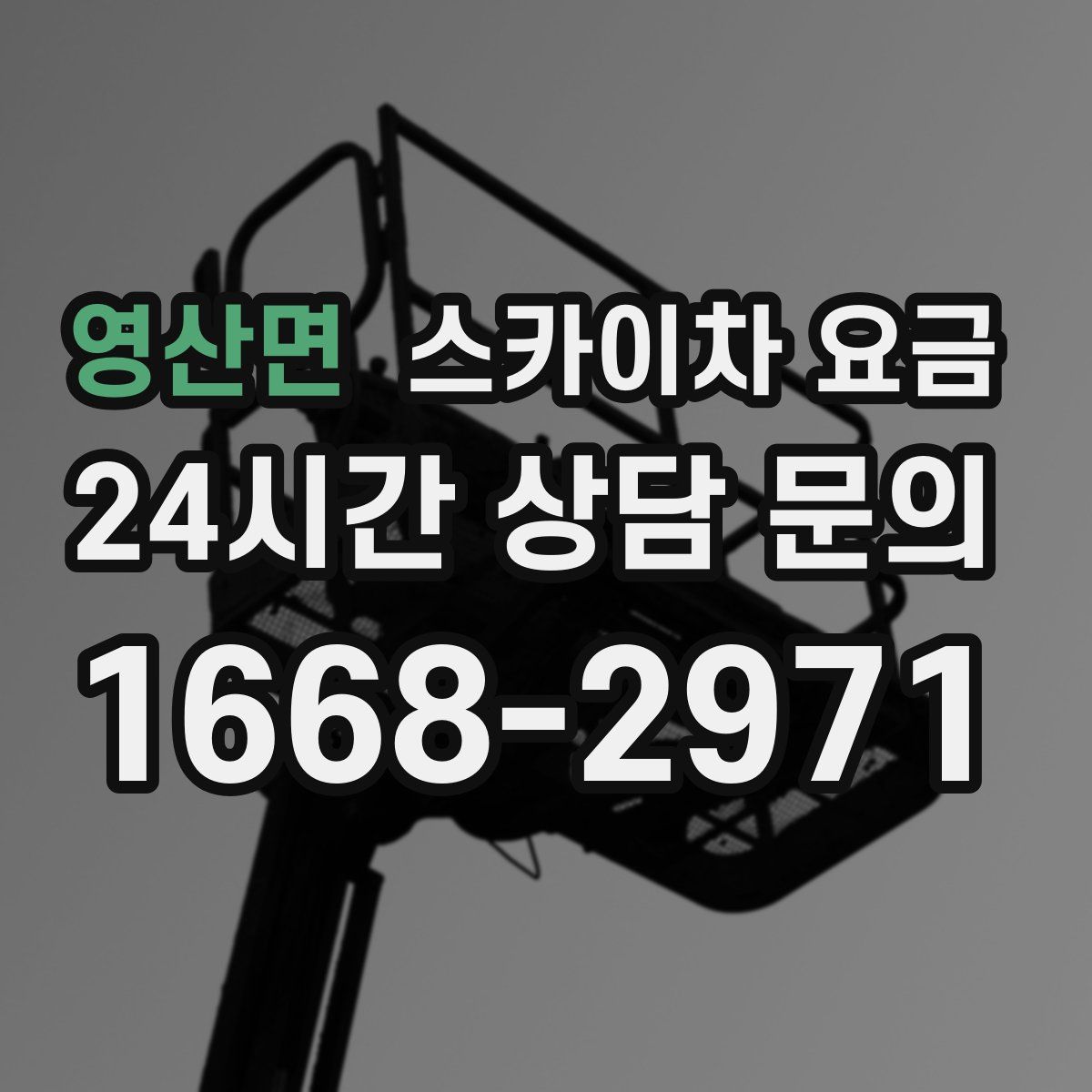 영산면 스카이차 요금