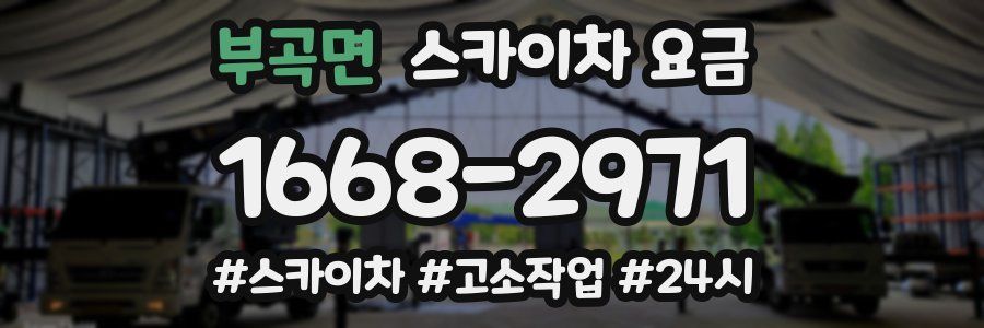 부곡면 스카이차 요금