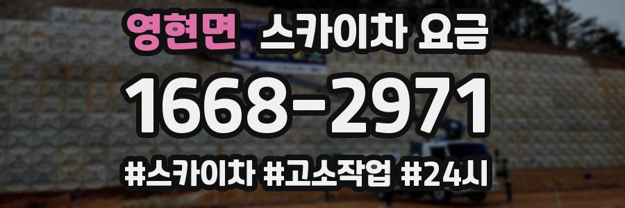 영현면 스카이차 요금