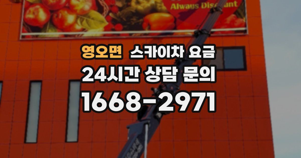 영오면 스카이차 요금