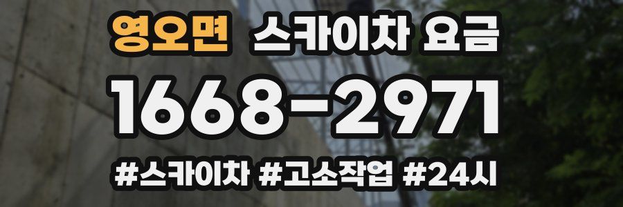 영오면 스카이차 요금