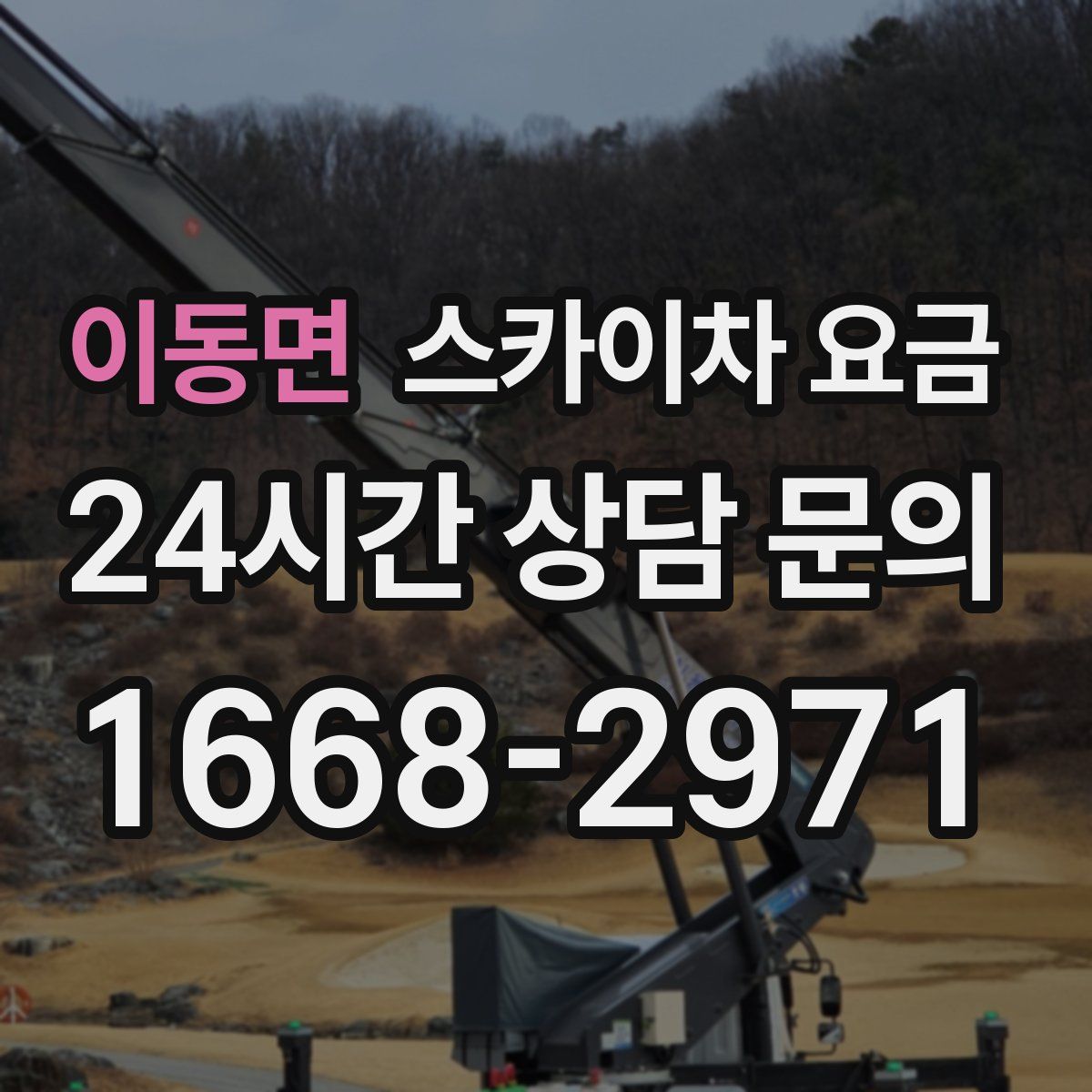 이동면 스카이차 요금
