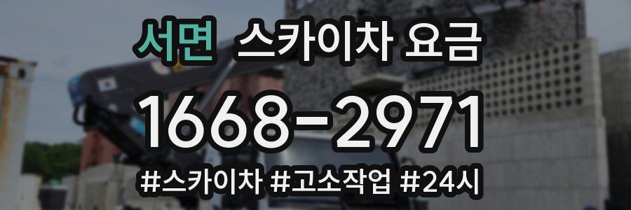 서면 스카이차 요금