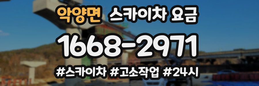 악양면 스카이차 요금