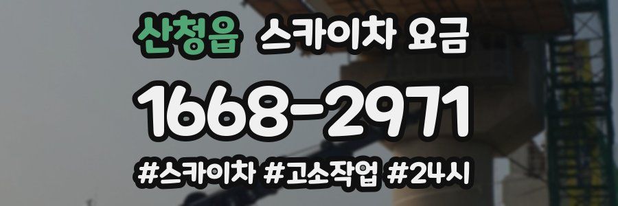 산청읍 스카이차 요금