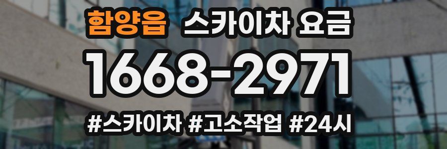 함양읍 스카이차 요금