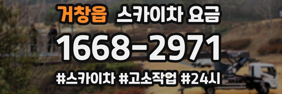 거창읍 스카이차 요금