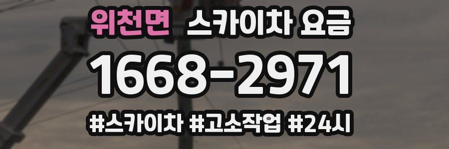 위천면 스카이차 요금