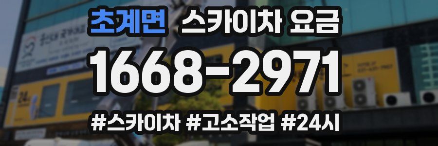 초계면 스카이차 요금