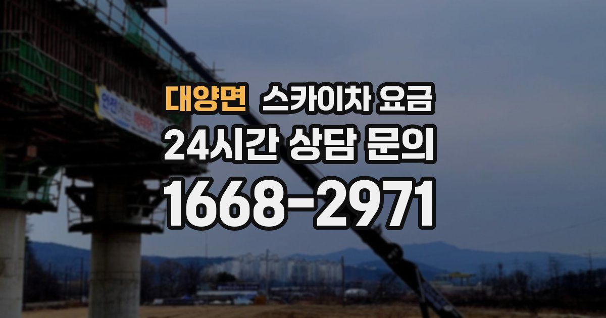 대양면 스카이차 요금