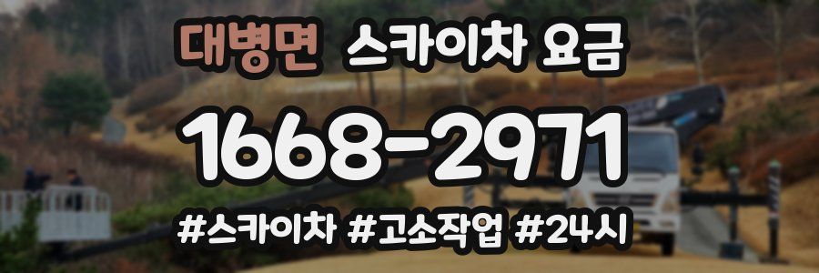 대병면 스카이차 요금