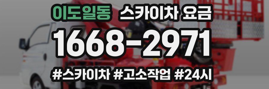 이도일동 스카이차 요금