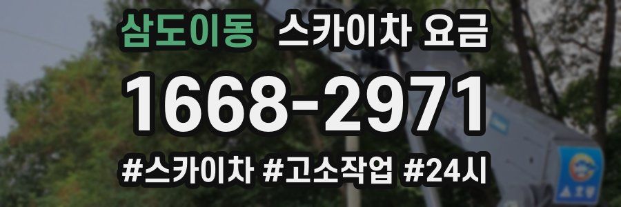 삼도이동 스카이차 요금