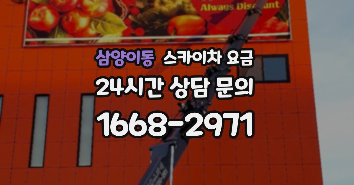삼양이동 스카이차 요금