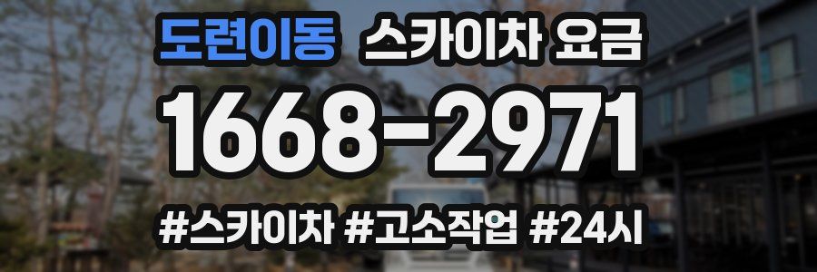 도련이동 스카이차 요금