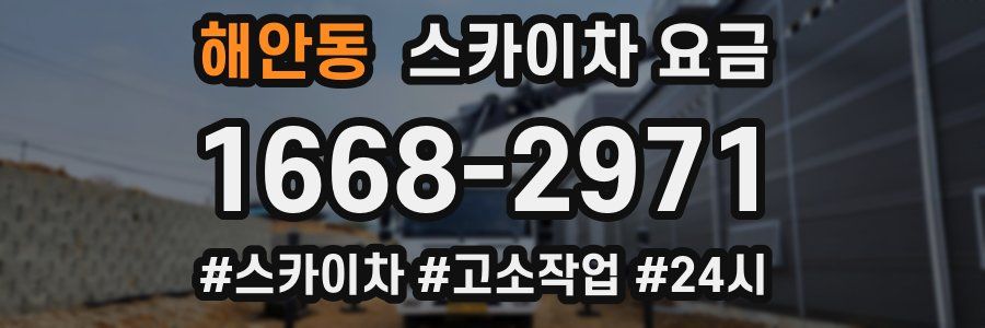 해안동 스카이차 요금