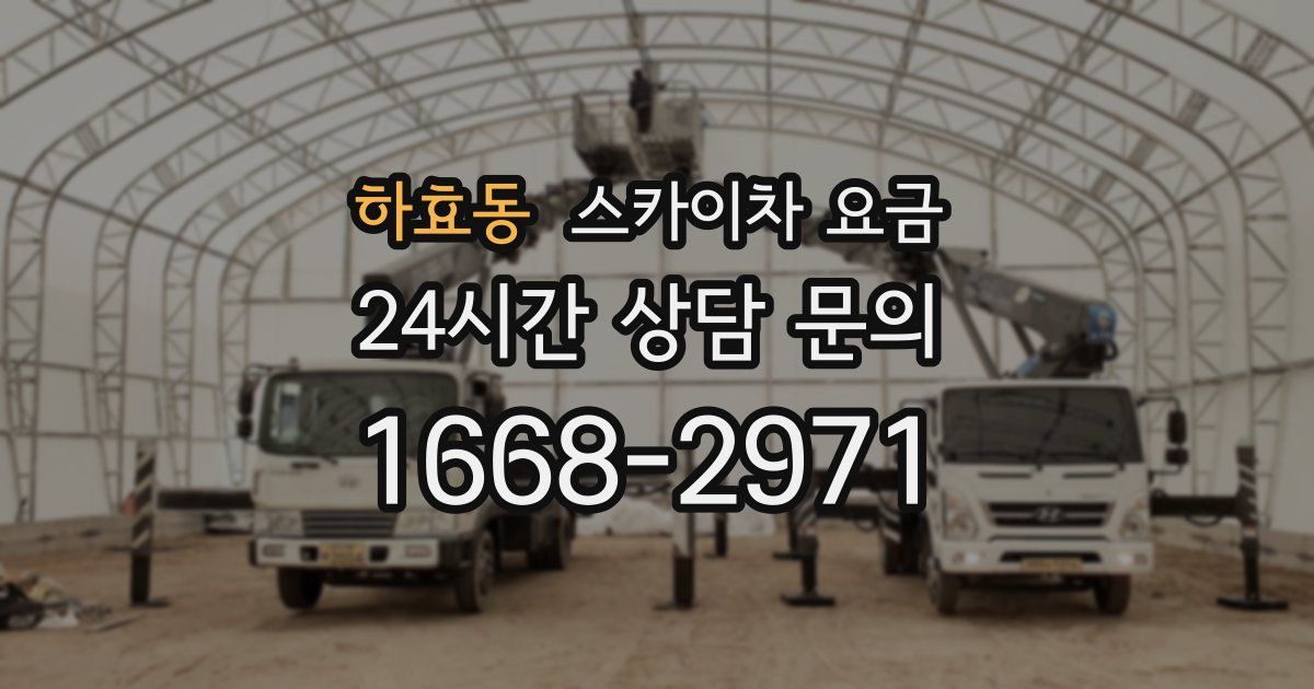 하효동 스카이차 요금