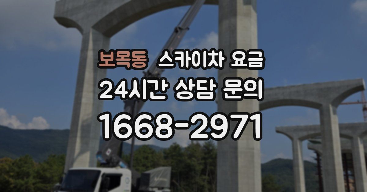 보목동 스카이차 요금