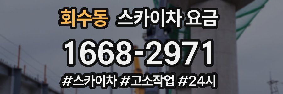 회수동 스카이차 요금