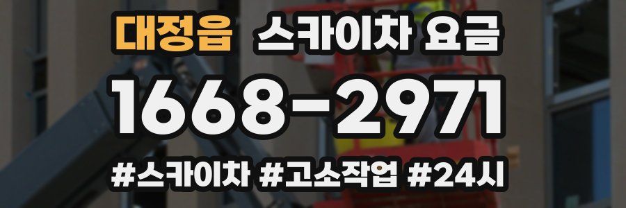 대정읍 스카이차 요금