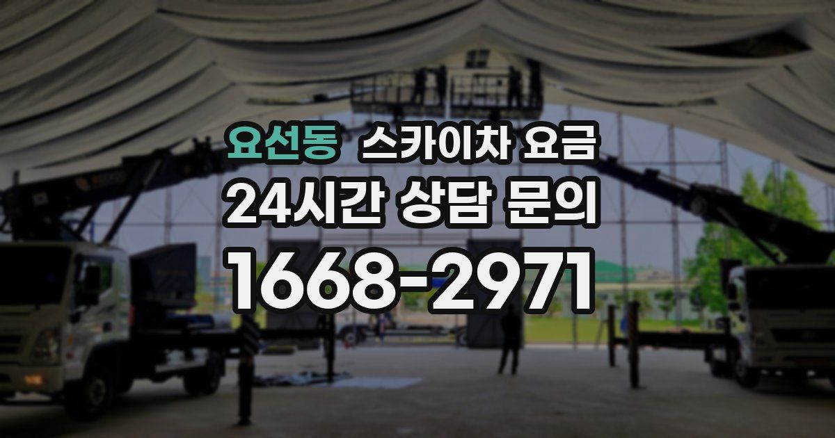 요선동 스카이차 요금