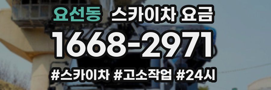 요선동 스카이차 요금