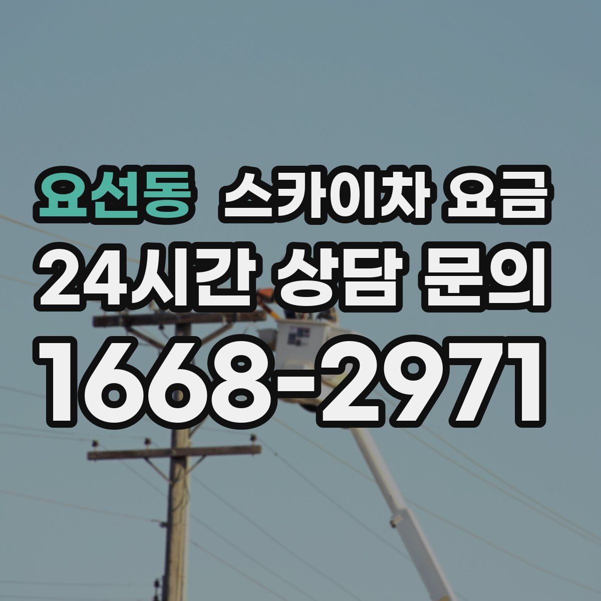 요선동 스카이차 요금
