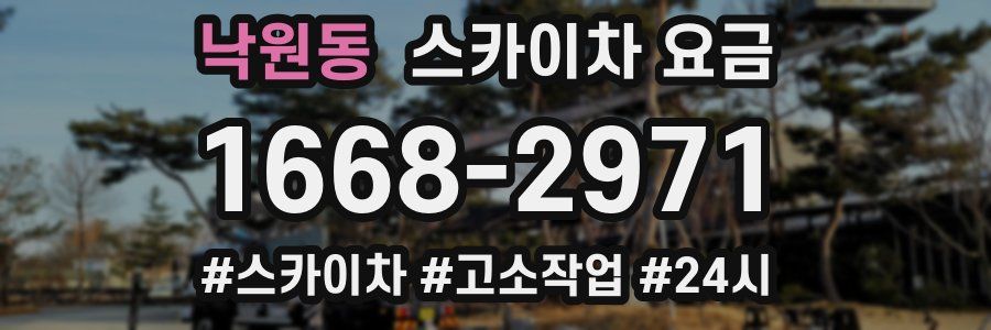 낙원동 스카이차 요금