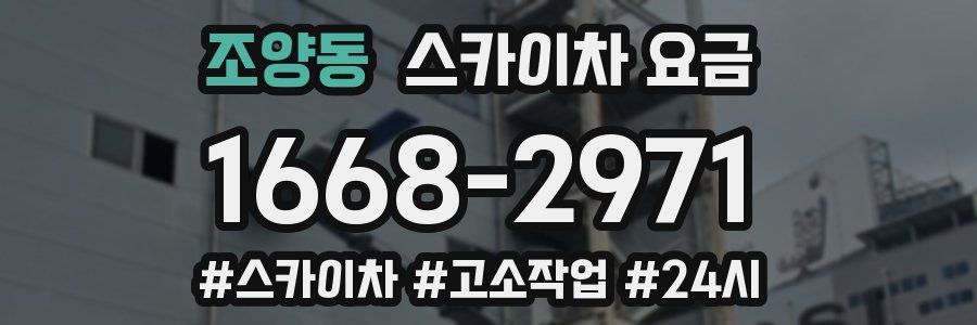 조양동 스카이차 요금