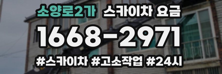 소양로2가 스카이차 요금