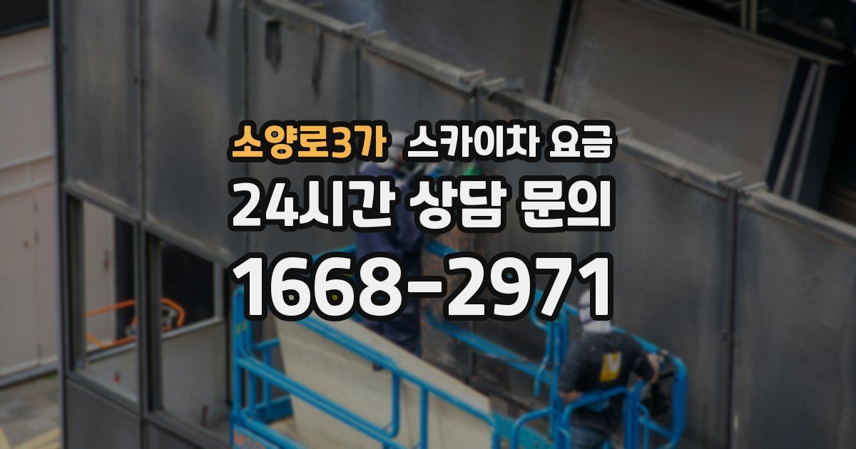 소양로3가 스카이차 요금