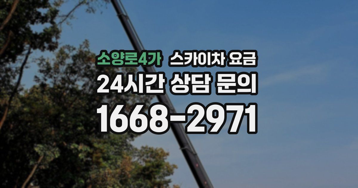 소양로4가 스카이차 요금
