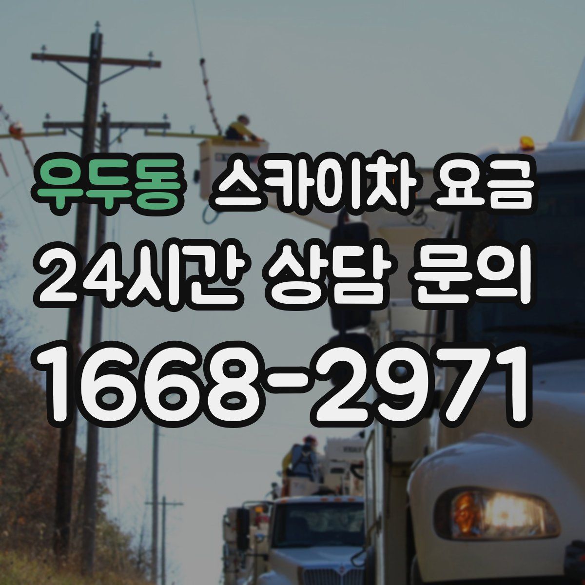 우두동 스카이차 요금