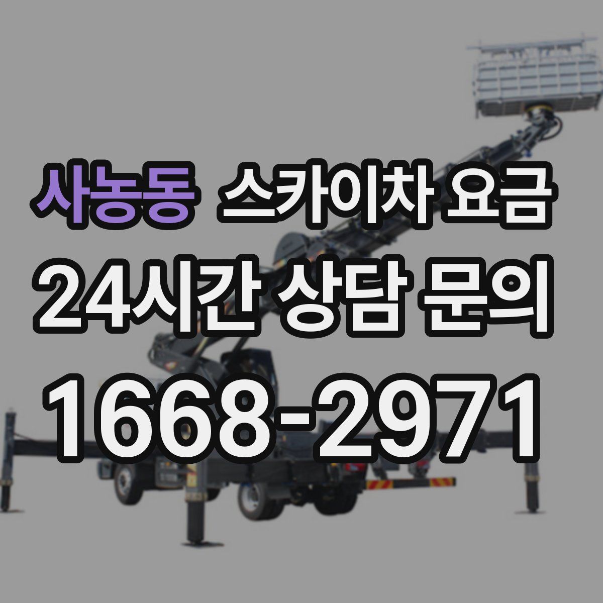 사농동 스카이차 요금