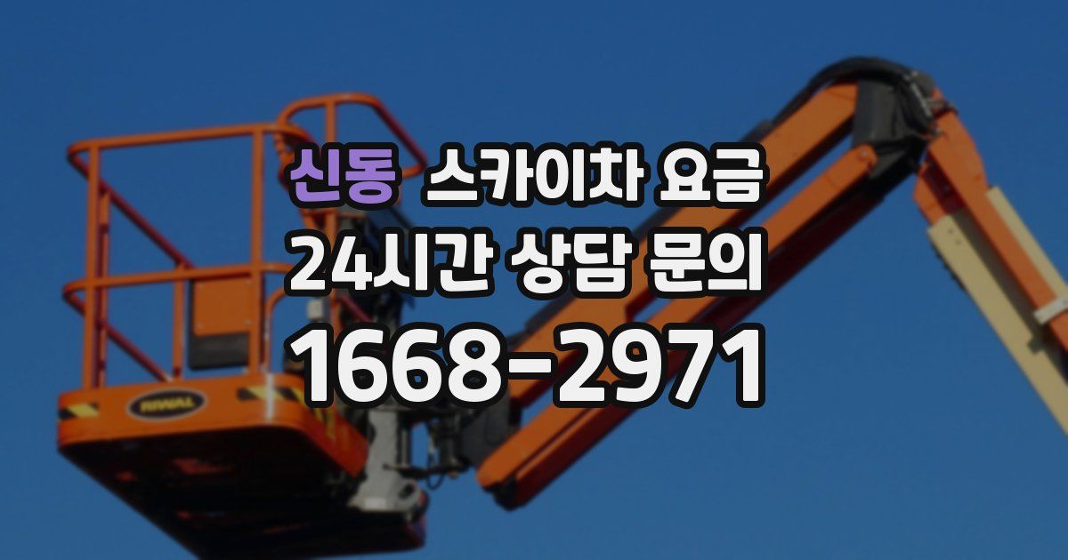 신동 스카이차 요금