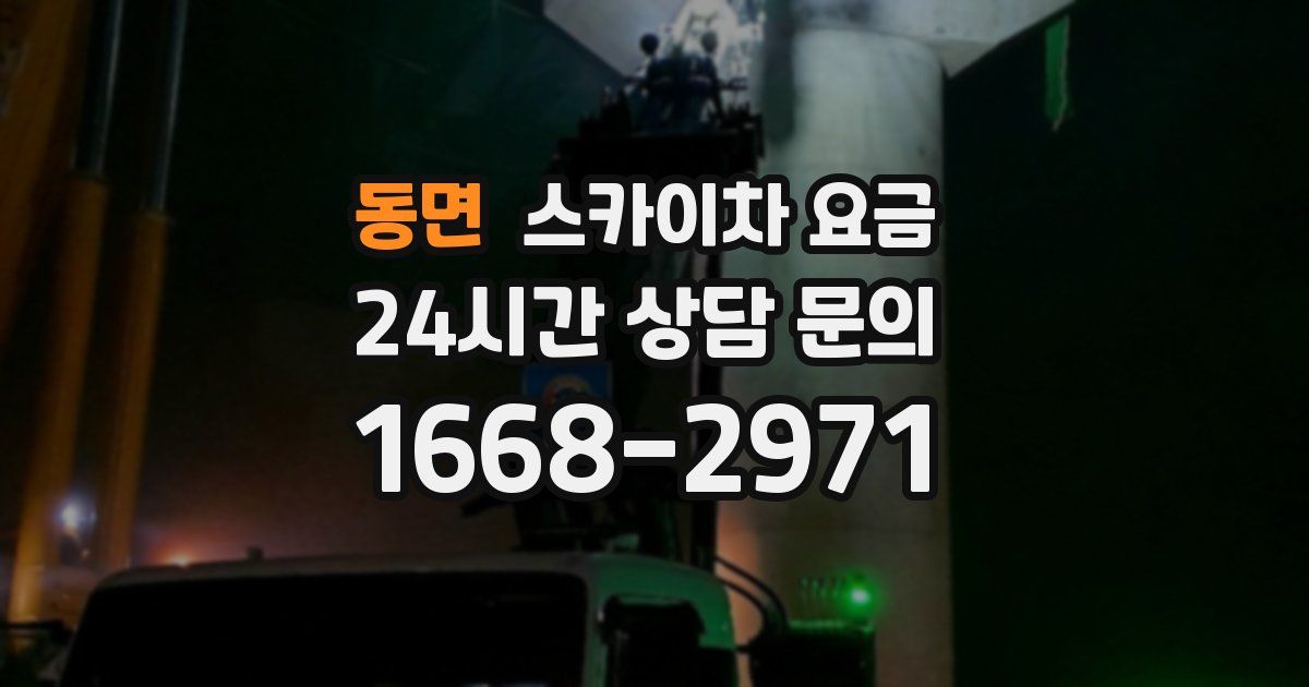 동면 스카이차 요금