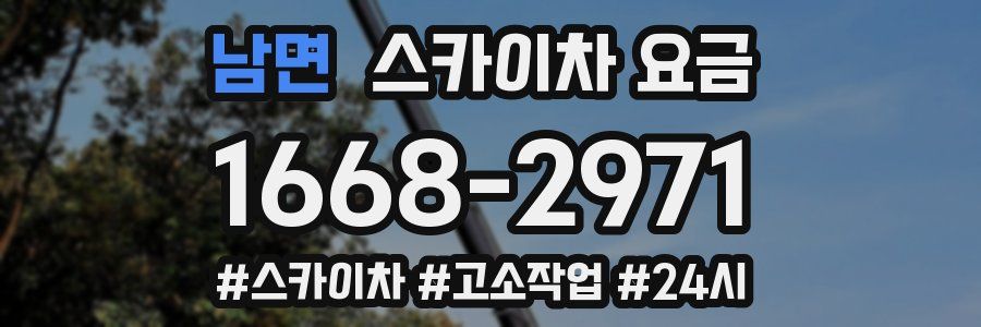 남면 스카이차 요금