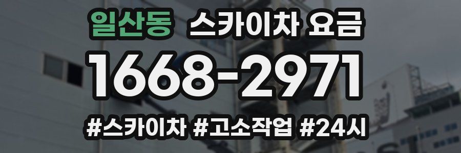 일산동 스카이차 요금